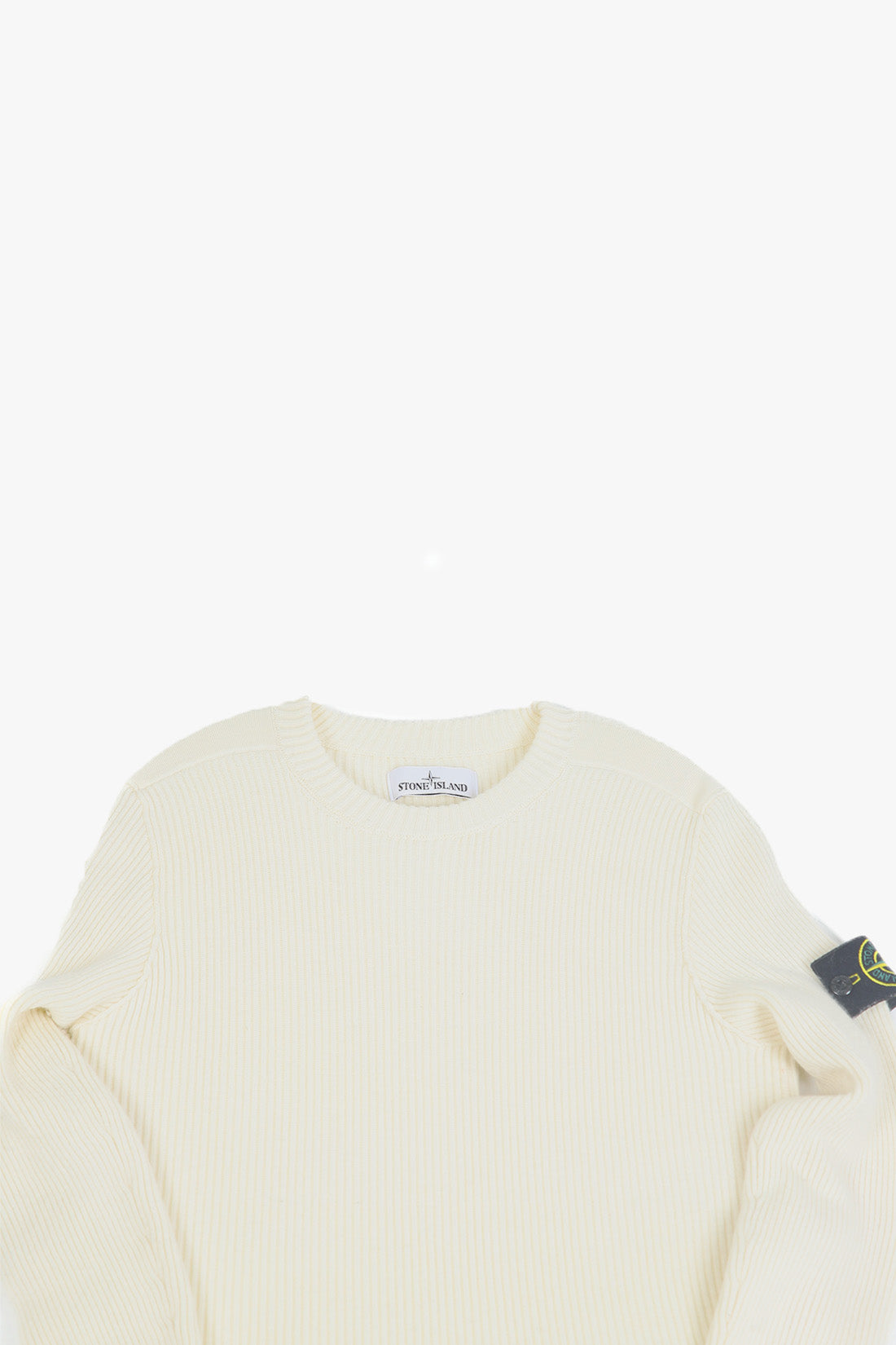 STONE ISLAND pull en laine côtelée